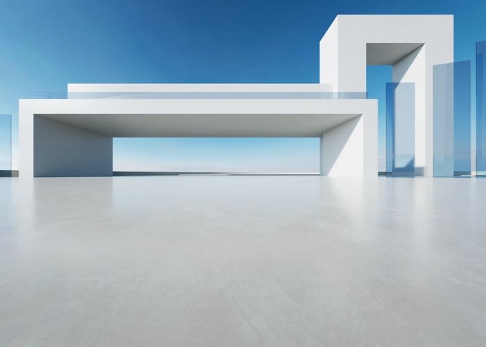 rendu architecture 3d colonnes batiment