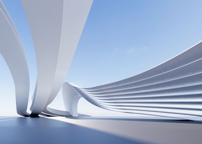 rendu architecture 3d futuriste